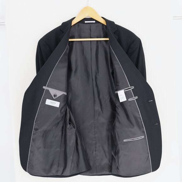 Alfani Men's Black Stretch Solid Slim-Fit Tailored Formal Suit Jacket Size 44R - Picture 6 of 8